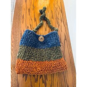Something Cozy By Jacquie Handmade Chunky Bouclé Crochet Bag